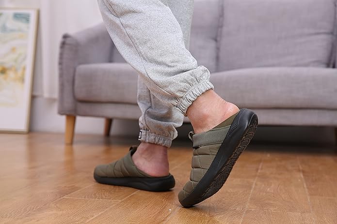 KUBUA Slippers for Men and Womens Indoor House Shoes Plush Slip on Outdoor - Image 6