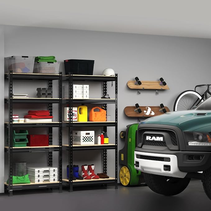 PrimeZone Storage Shelves 3 Pack 5 Tier Adjustable Garage Storage Shelving - Image 2