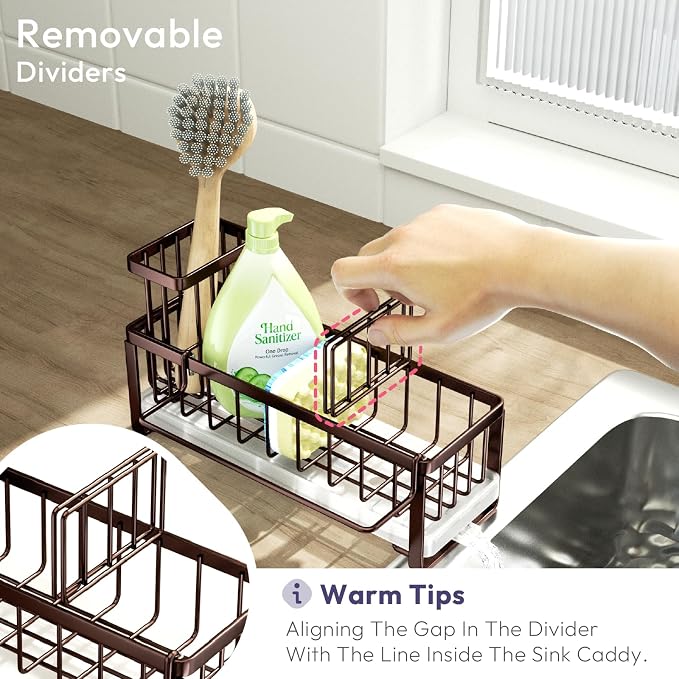 SWTYMIKI Sponge Holder for Kitchen Sink - Image 4