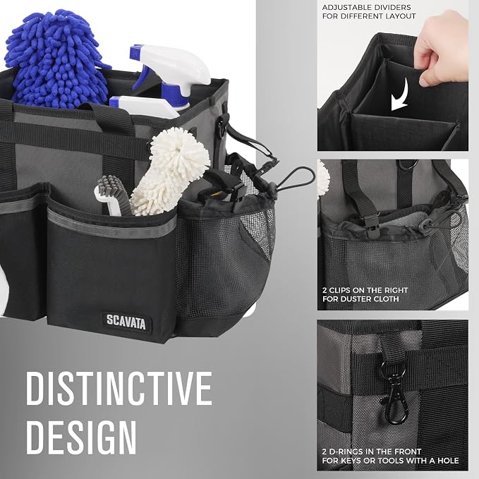 Compact Wearable Cleaning Caddy, Small Cleaning Caddy Supplies Organizer - Image 3