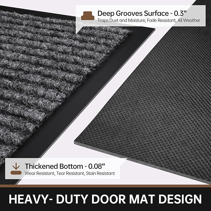 Front Door Mat, Non-Slip Welcome Mats - Image 4