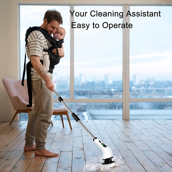 Electric Spin Scrubber, Cordless Cleaning Brush - Image 2