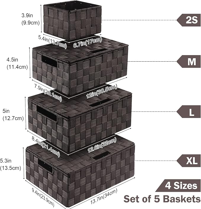 Storage Bins Baskets for Organizing - Image 2
