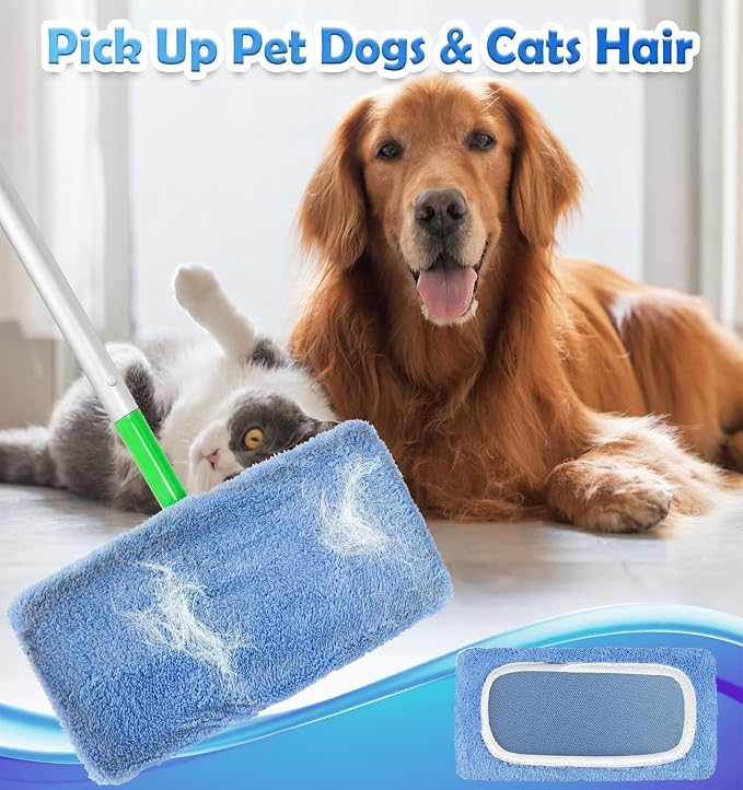 Reusable Microfiber Mop Pads Washable Wet Pads Compatible - Image 4