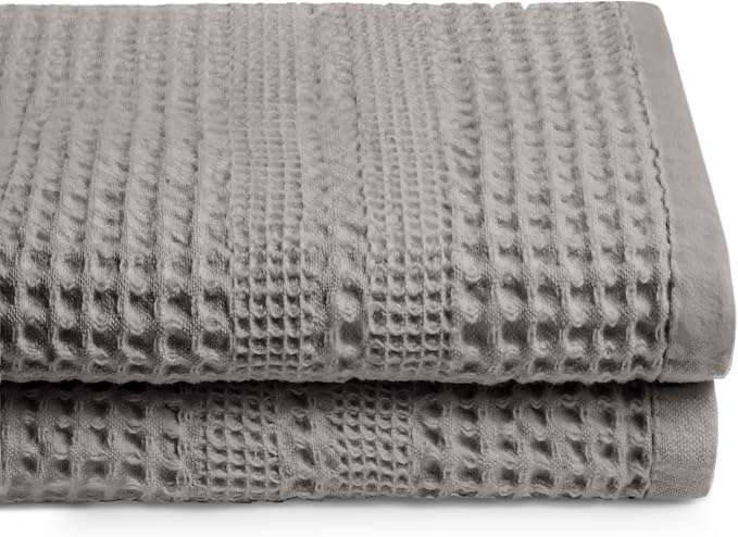 GILDEN TREE Waffle Towels for Bathroom, 100% Cotton Quick Dry Towel, Waffle by GildenTree