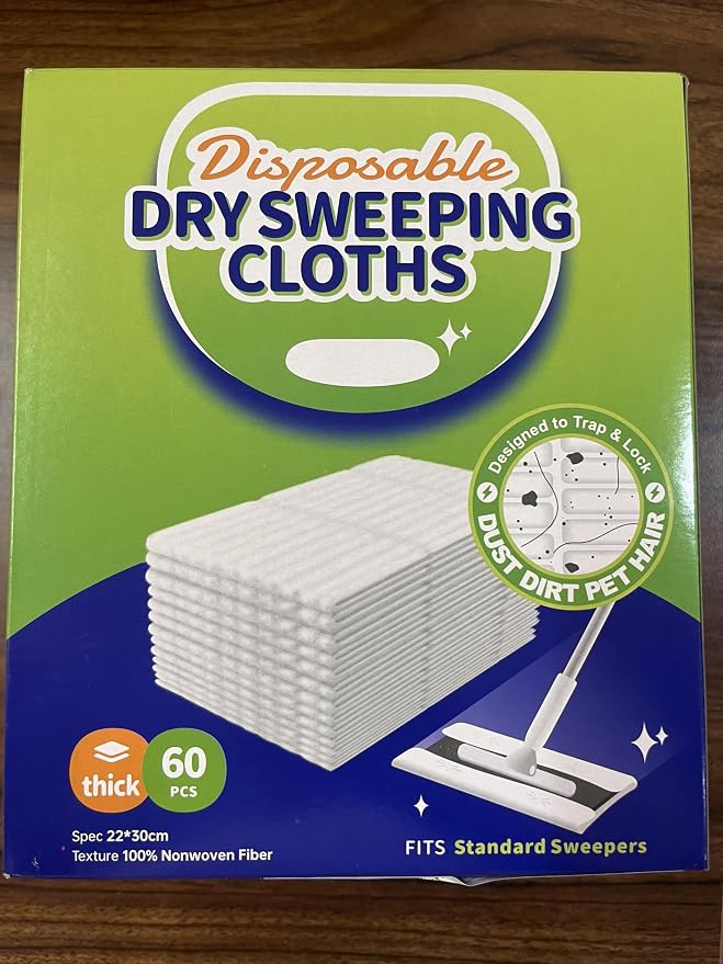 JEBBLAS Disposable Mop Cloth Dry Sweeping Pad - Image 12