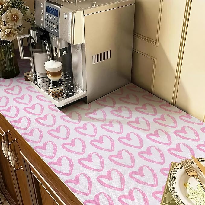 Heart Drawer Liner for Cabinets 16IN x 10FT, Shelf Liner Non-Adhesive and - Image 8