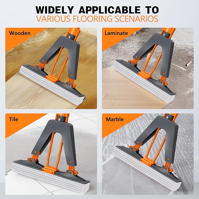 Sponge Mop, Masthome PVA Squeeze Mop - Image 6