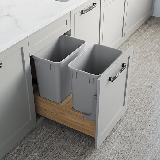 Dowell B18/B21 Wood Base Wastebasket Pullout - Image 4