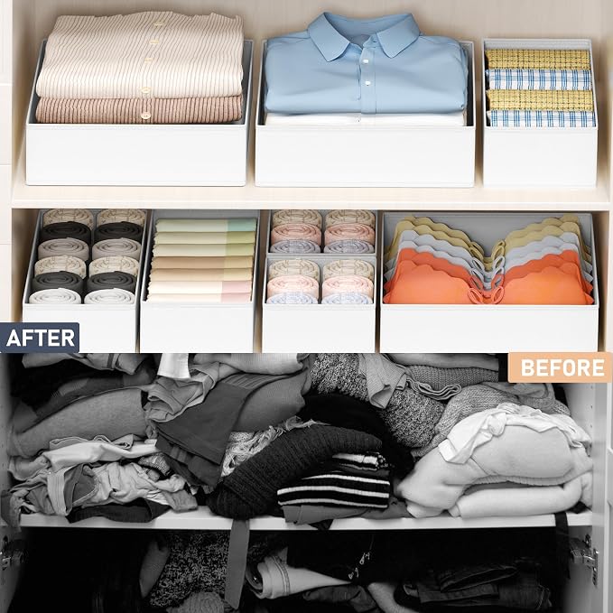 DIMJ Drawer Organizer Clothes - Image 6