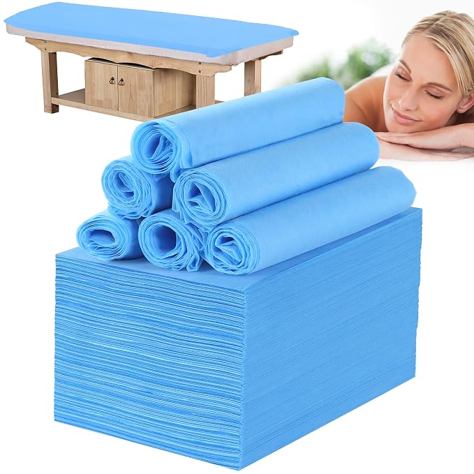 Disposable Bed Sheets for Massage Table 100 Pcs 31" x 71" Waterproof Massage by DSBATH