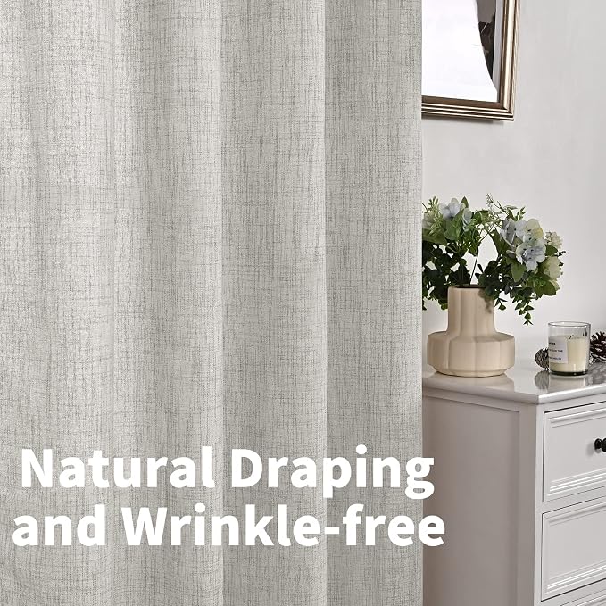 YoungsTex Light Grey Cafe Curtains 36 Inch Length - Image 8