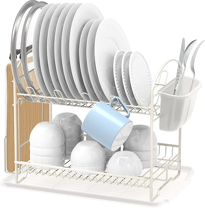 SIMPLE HOUSEWARE 2-Tier Dish Rack by SimpleHouseware