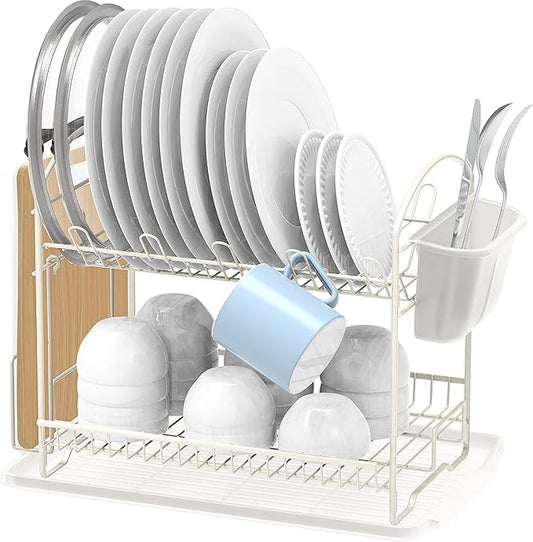 SIMPLE HOUSEWARE 2-Tier Dish Rack by SimpleHouseware