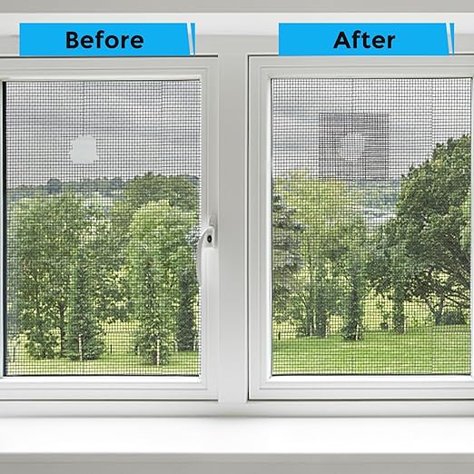 Black Window Screen Repair Tape, 4IN X 25FT Screen Repair Kit - Image 4