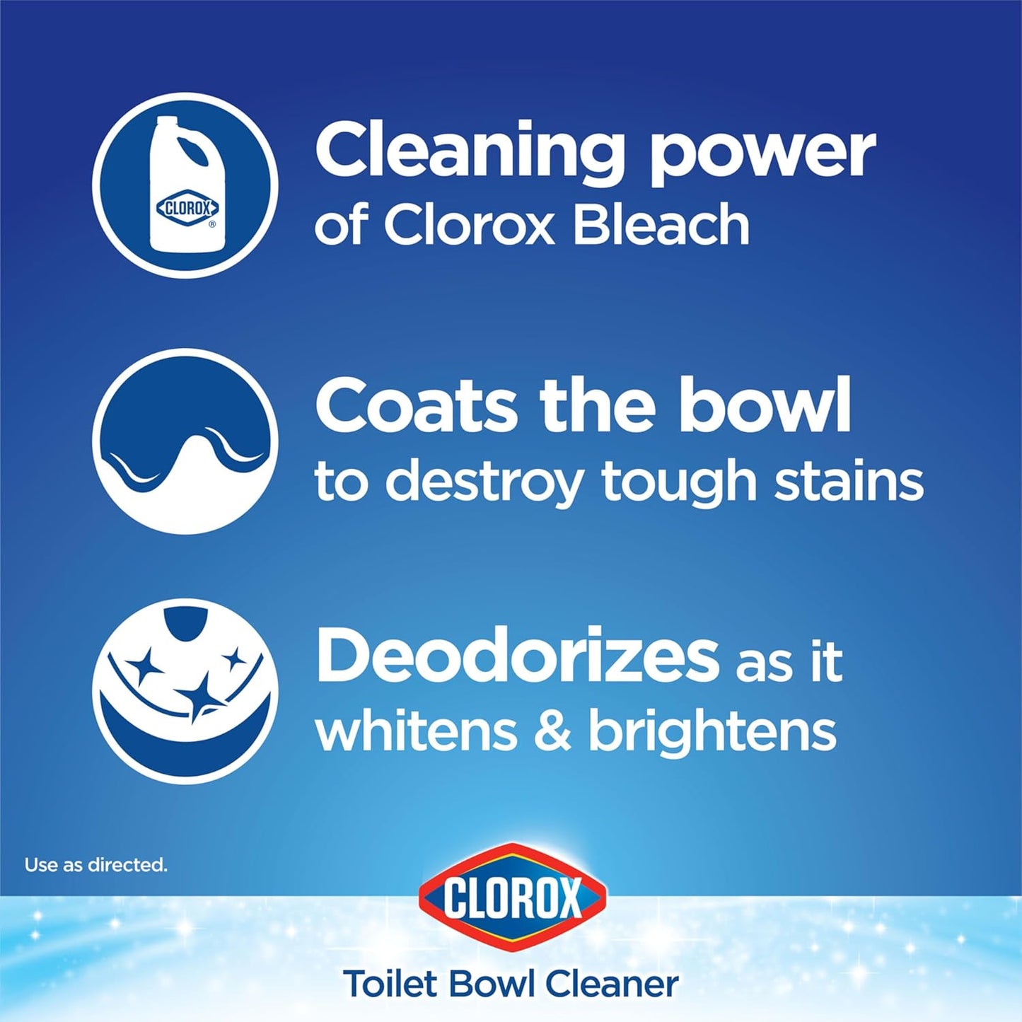 Clorox Toilet Bowl Cleaner Bleach, Fresh Breeze Scent 24 Ounces (Package May Vary)