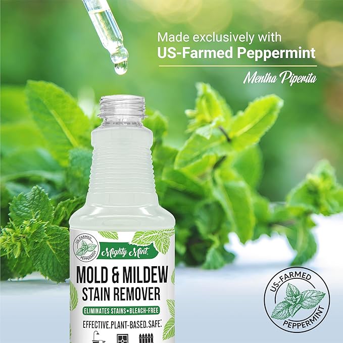 Mighty Mint Mold & Mildew Stain Remover Spray, Rapid Clean - Image 5