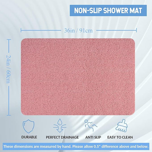 Non-Slip Bathtub Mat, Anti Slip Shower Mat, Fast Drying Bathtub Mats, Foot - Image 2