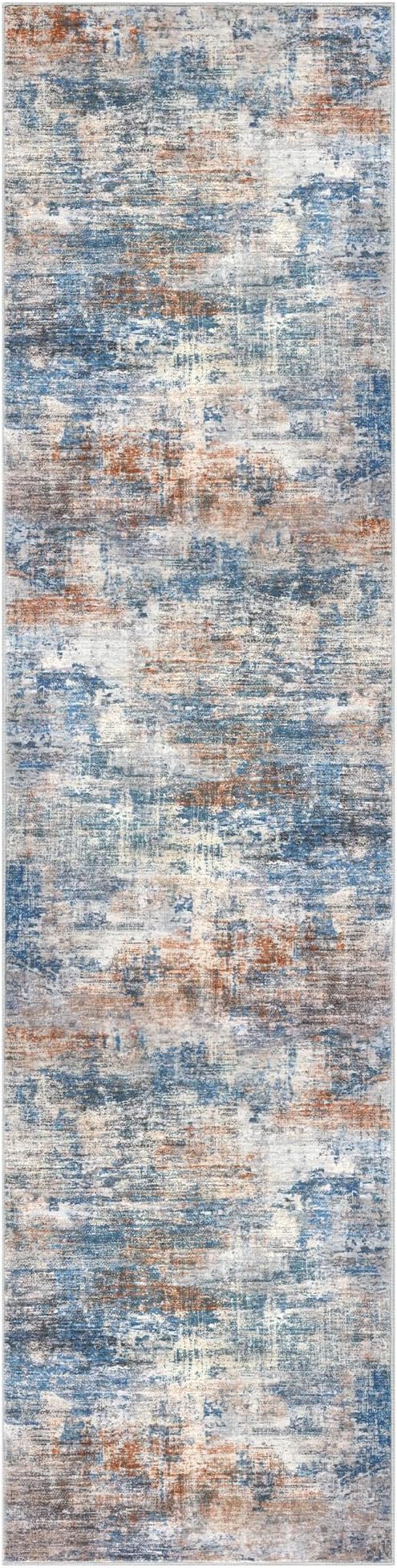IOHOUZE Abstract Runner Rug 3x12 Ft Washable Runners - Image 9