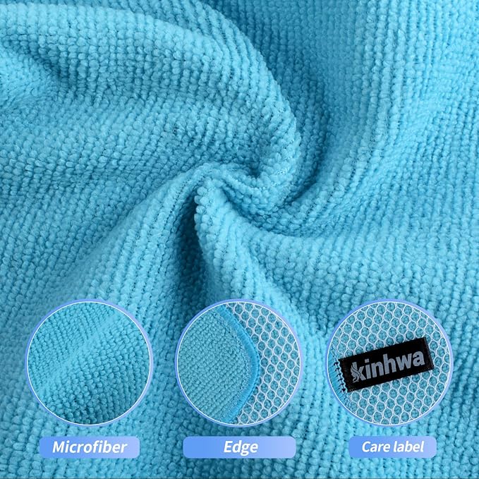KinHwa Kitchen Washcloths for Dishes Absorbent Microfiber Dish Cloths Quick Dry - Image 3