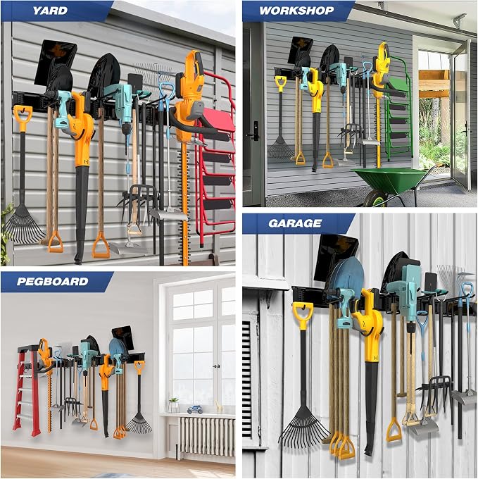 Garage Tool Storage Rack, Heavy Duty Garage Storage Organizer Rack System Wall - Image 6