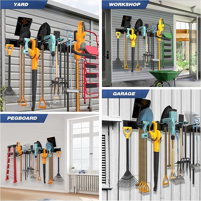 Garage Tool Storage Rack, Heavy Duty Garage Storage Organizer Rack System Wall - Image 6