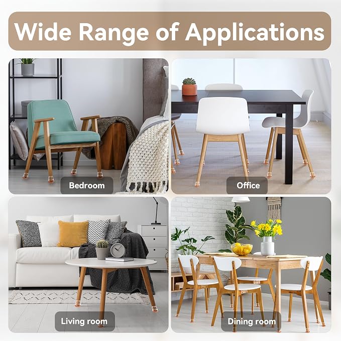 24PCS Upgraded Silicone Chair Leg Floor Protectors - Image 7