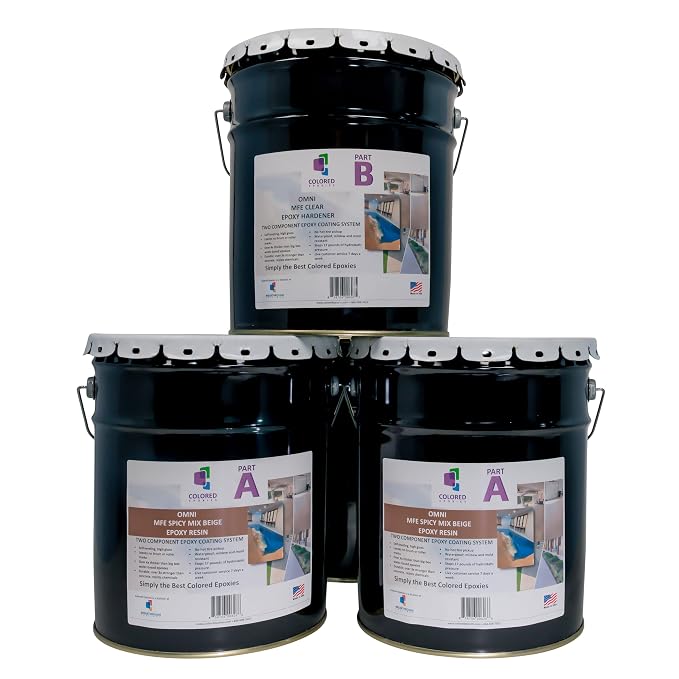 Colored Epoxies Spicy Mix Beige Epoxy Resin Coating Made by ColoredEpoxies
