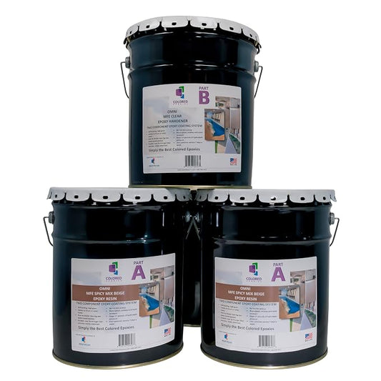 Colored Epoxies Spicy Mix Beige Epoxy Resin Coating Made by ColoredEpoxies