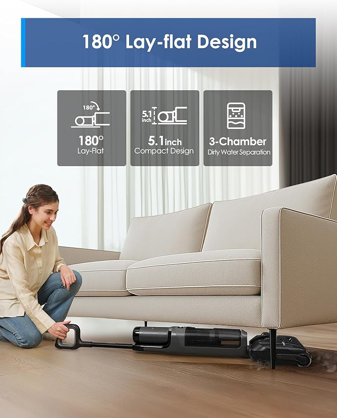 Tineco Floor ONE i6 Stretch Wet Dry Vacuum Cleaner, Vacuum & Mop All in One - Image 6