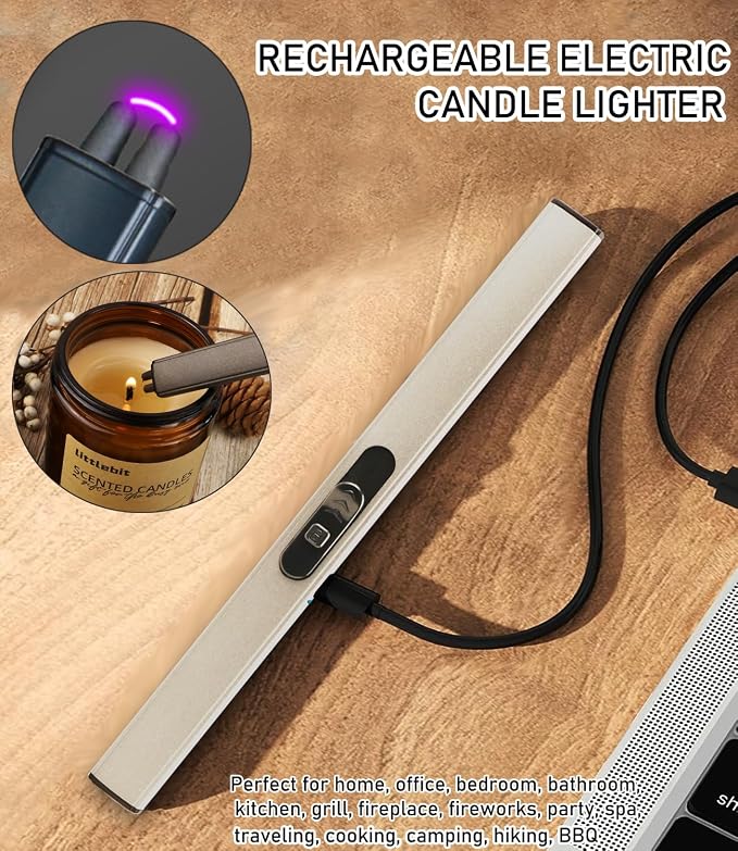 4IN1 Candle Accessory Set, Rechargeable LighterCandle Wick Trimmer Cutter - Image 2