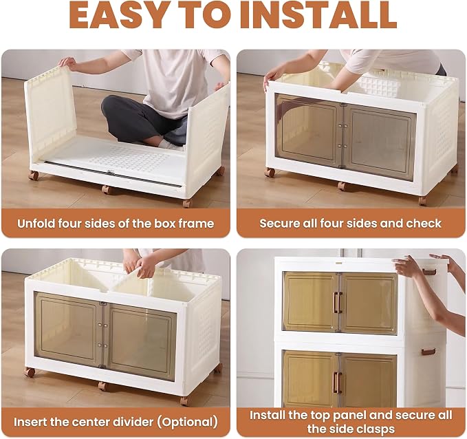 376QT/94Gal 2 Layers Stackable Storage Bins - Image 5