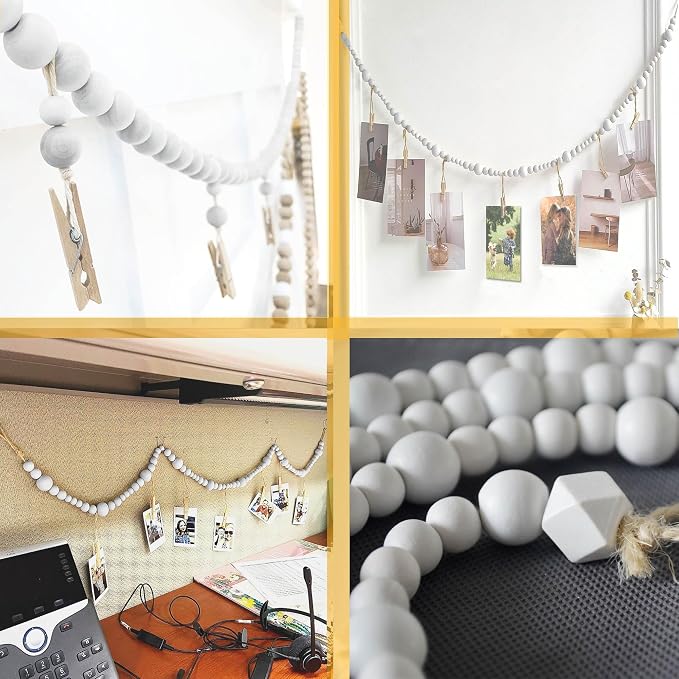 4 Feet Wooden Beads Garland - Image 4