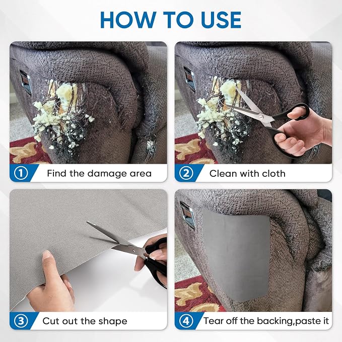 Oversized Canvas Patch 16 "x31, Self-Adhesive Waterproof Canvas Patch Set - Image 5