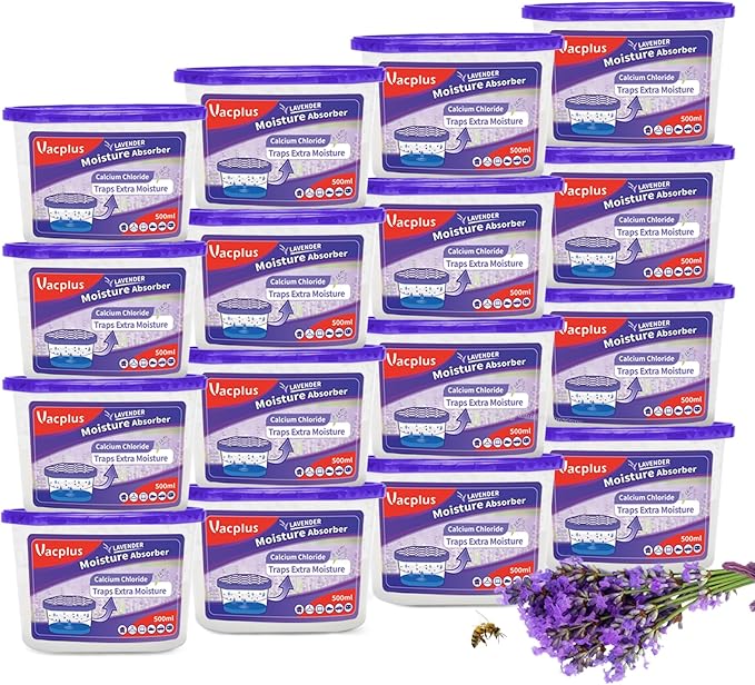 Vacplus Moisture Absorbers 16 Pack, 10.5 Oz, Humidity Absorber Boxes Attracts by Vacplus