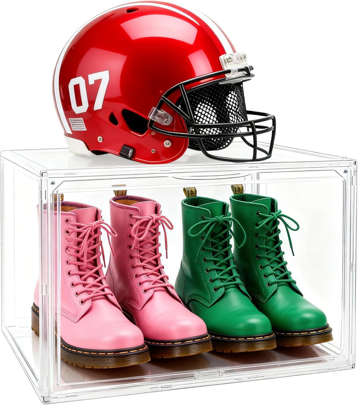 5 Pack XXX-Large Tall BootOrganizer, 17.3x13x13'' Acrylic Display Case
