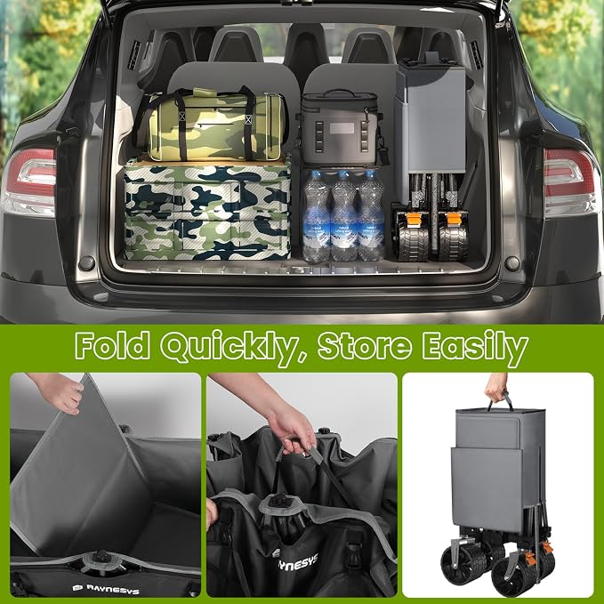 300L Collapsible Wagons Cart - Image 5