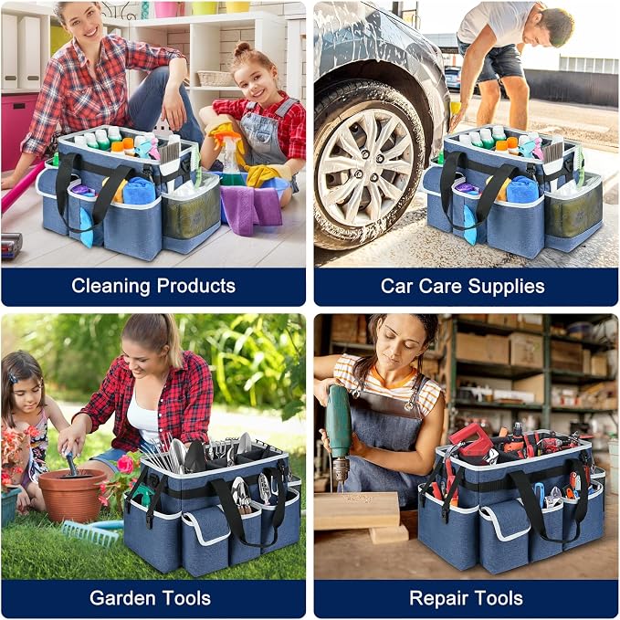 Cleaning Caddy, Cleaning Bag for Housekeepers, Cleaning Supplies Organizer - Image 6