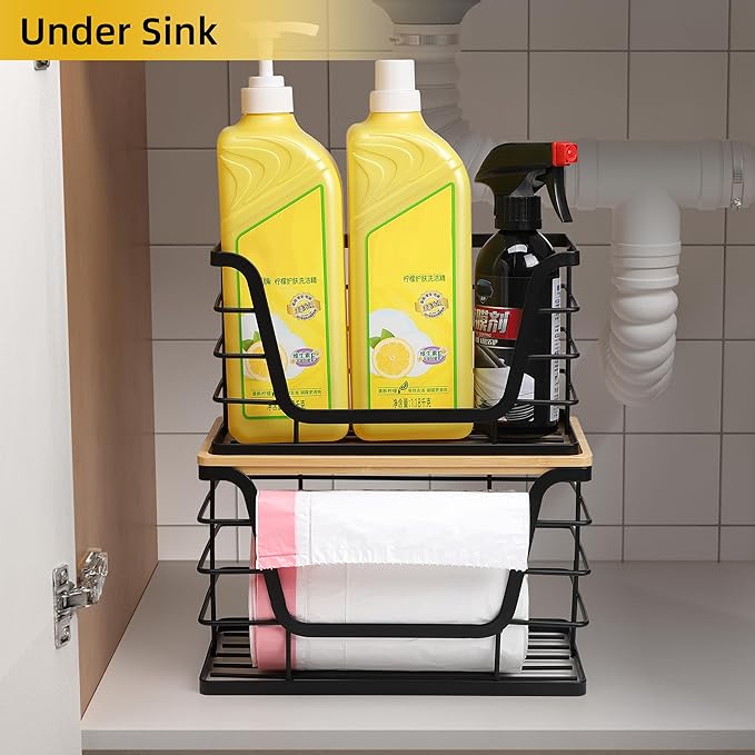ALOCEO 2 Pack Storage Stackable Kitchen Laundry Organizers - Image 5