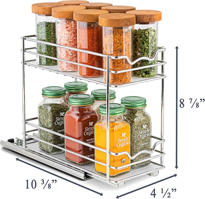 Pull Out Cabinet Organizer for Spices, Cans - Image 3