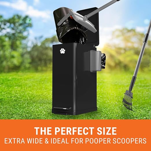 Pupzle Dog Poop Trash Can Outside, 3.2 Gal Metal Dog Waste Trash Can - Image 8