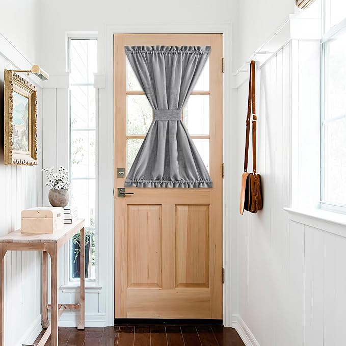 NICETOWN Sheer Door Curtains, Side Small Window Treatment, Farmhouse French by NICETOWN