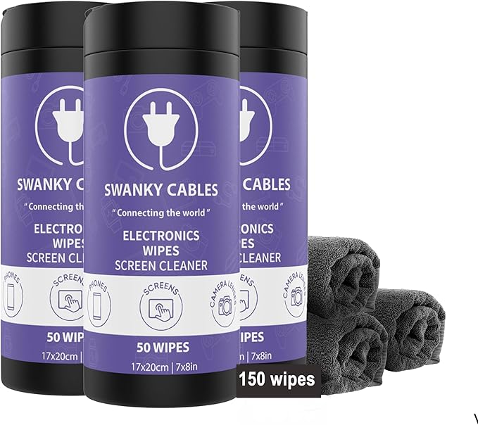 Electronic Cleaning Wipes by SWANKYCABLES