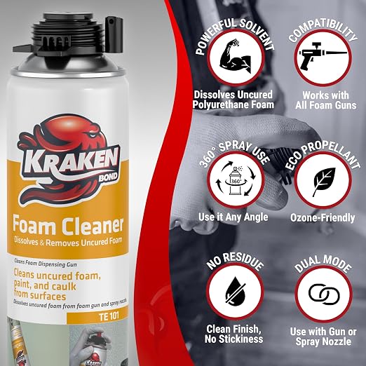 Kraken Bond Spray Foam Gun Cleaner - Image 3