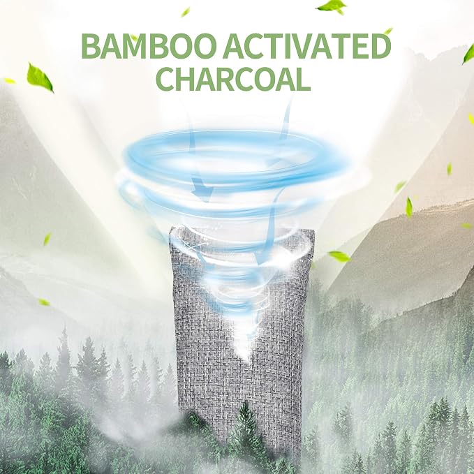 16 Pack Bamboo Charcoal Air Purifying Bag, Activated Charcoal Bags Odor Absorber - Image 4