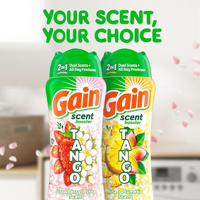 Gain Tango 2-in-1 Laundry Scent Booster Beads, Strawberry and Shea Scent - Image 6