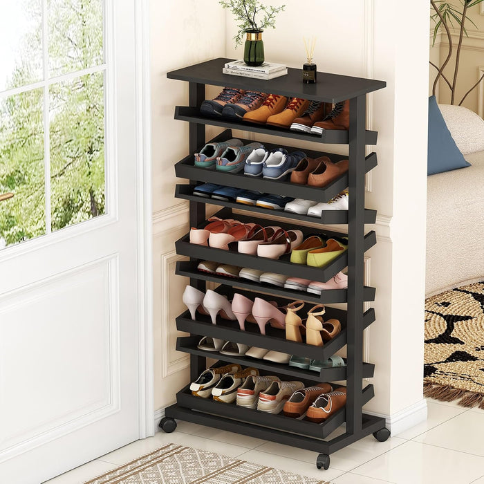 Shoe Rack for Closet, 8-Tier Tall Shoe Rack for Garage