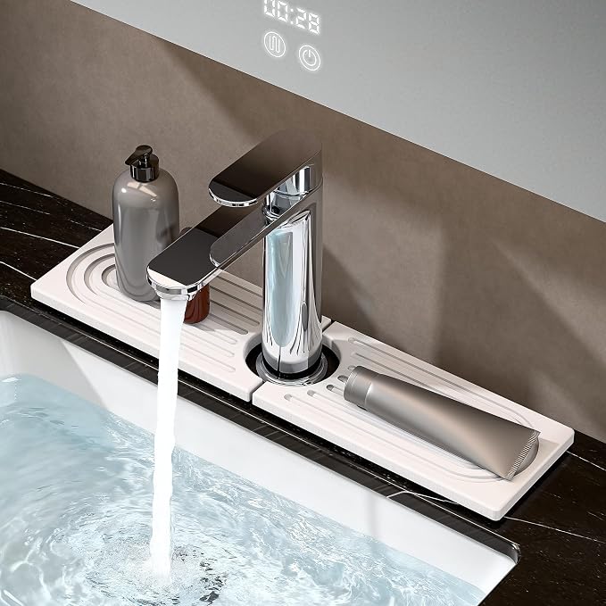 Bar Soap Holder, Diatomite Quick Drying Tray, Kitchen Drying Mat, Faucet Splash by Unknown