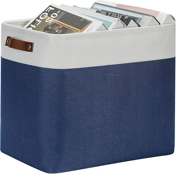 DULLEMELO Large Storage Basket 17"x12"x15", Fabric Organizer Bin - Image 2
