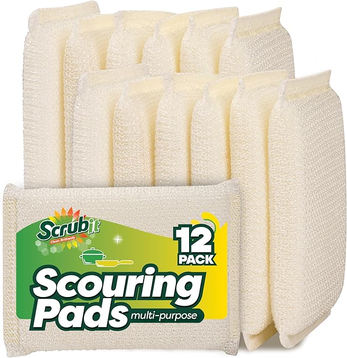 12 Pack Scrub Sponges Kitchen by SCRUBIT, Non-Scratch Cleaning Sponges by SCRUBIT
